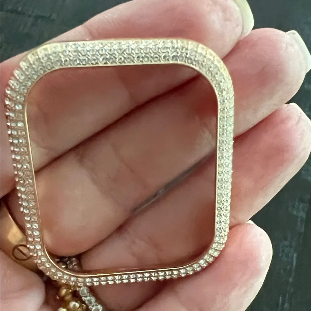 Gold-Tone Smartwatch Bezel Frame